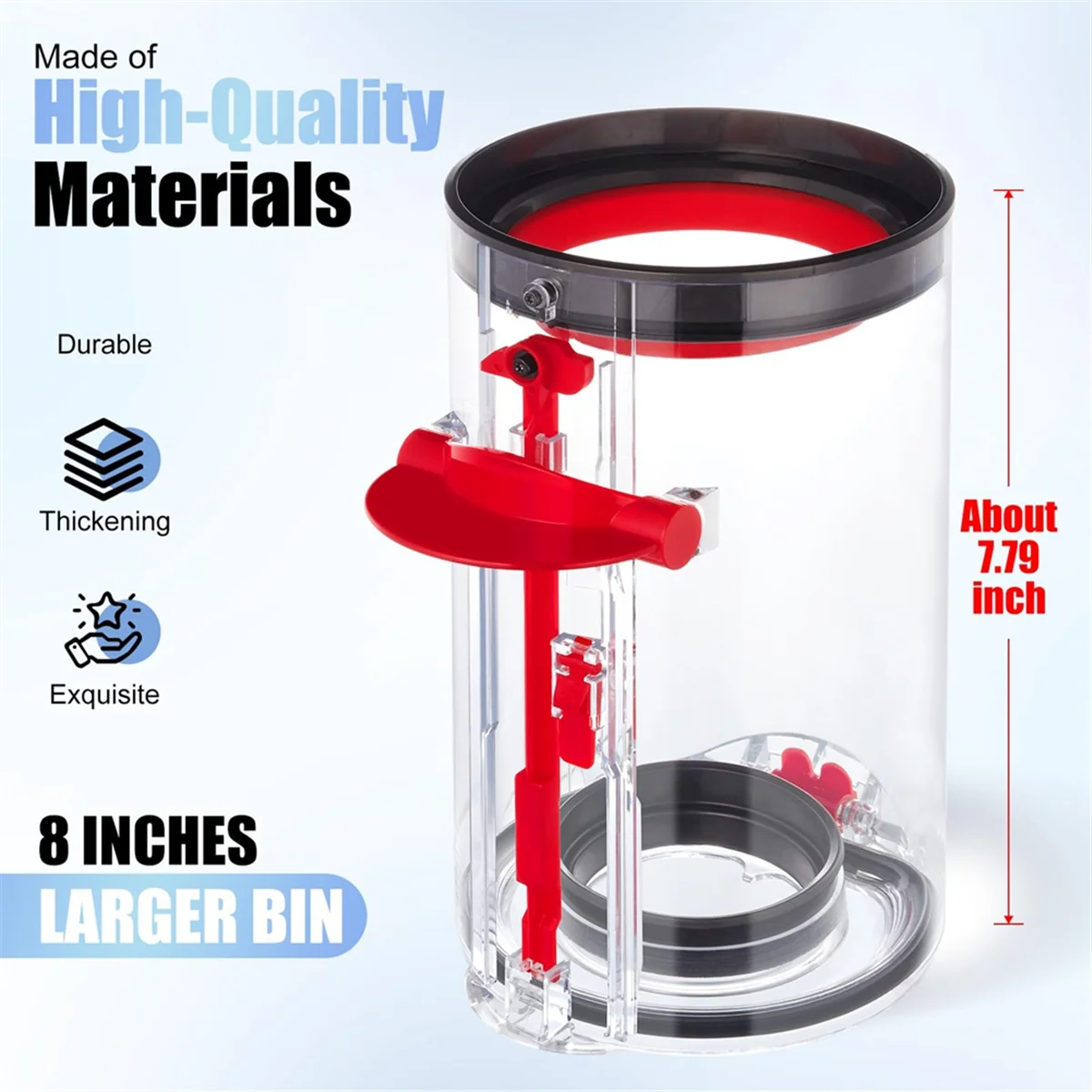 طقم بديل لمكنسة Dyson الكهربائية ، صندوق الغبار ، فلتر HEPA ، زر التبديل ، V11 ، V15 ، SV14 ، SV15 ، SV22