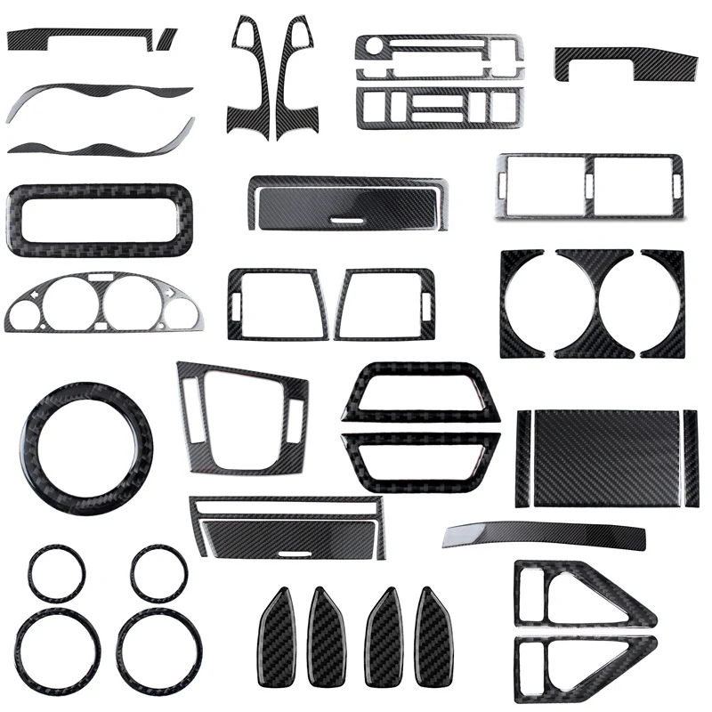 

For BMW 3 Series E46 M3 1998-2005 Car Door Window Lift switches Panel Trim Auto Interior Accessories Decoration Black