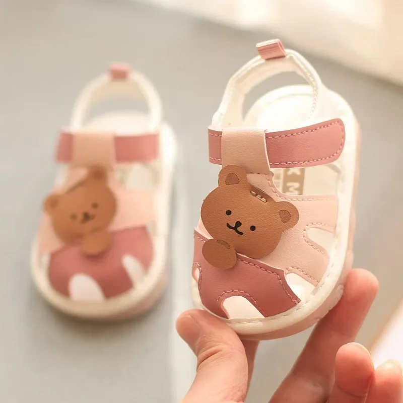 Summer Boy Girl Baby Sandals Kid Barking Shoes Children Sound Will Ring Soft Bottom Walking Shoes Kids Whistling Toddler Sandals