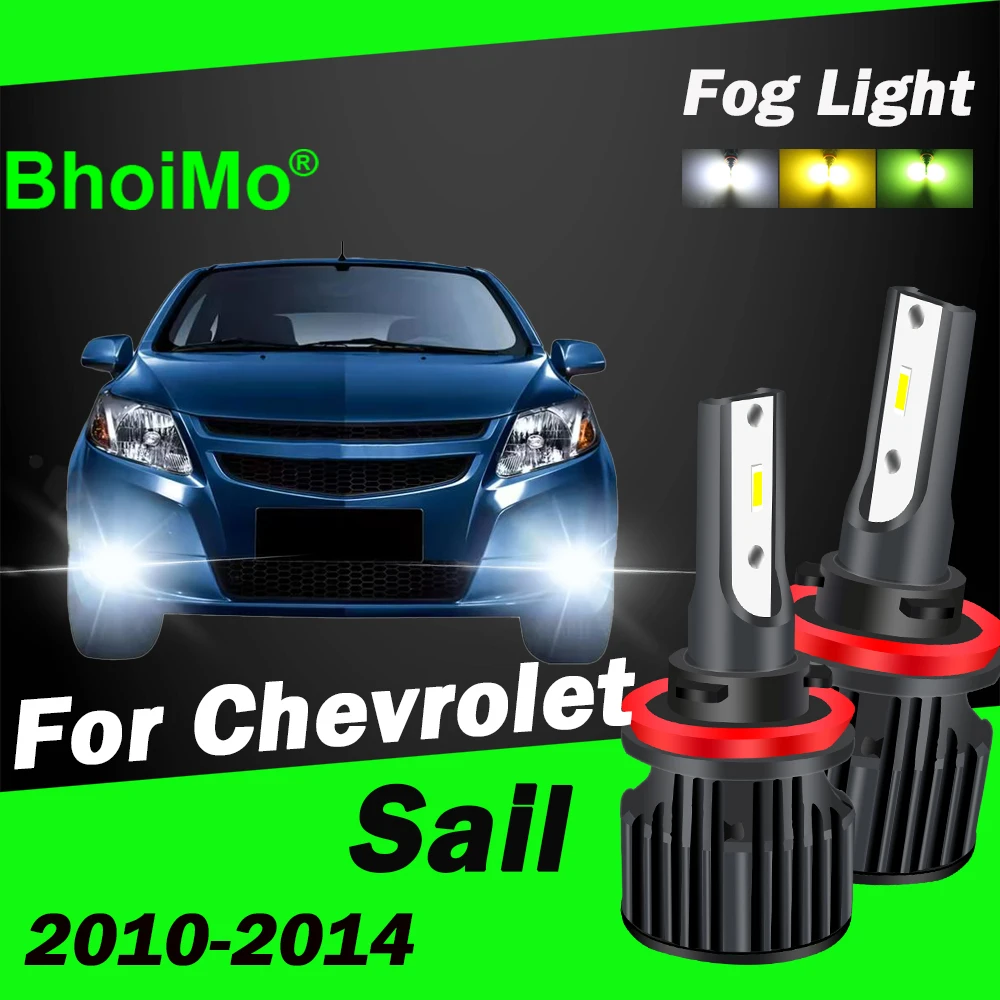 

BhoiMo For Chevrolet Sail Led Car Front Fog Lamp Bulb 2010 2011 2012 2013 2014 Auto Lights