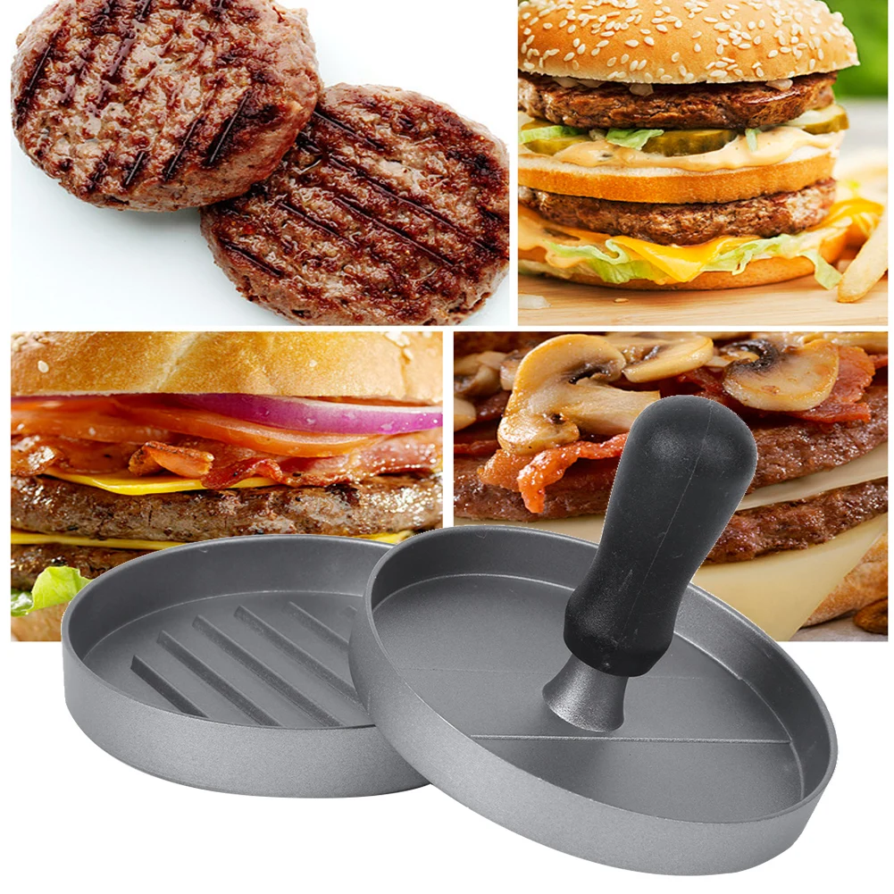 

1PC Zinc-Aluminum Alloy Hamburger Patty Maker Non-Stick Burger Press Mold Kitchen Accessory for Perfectly Shaped Meat Patties