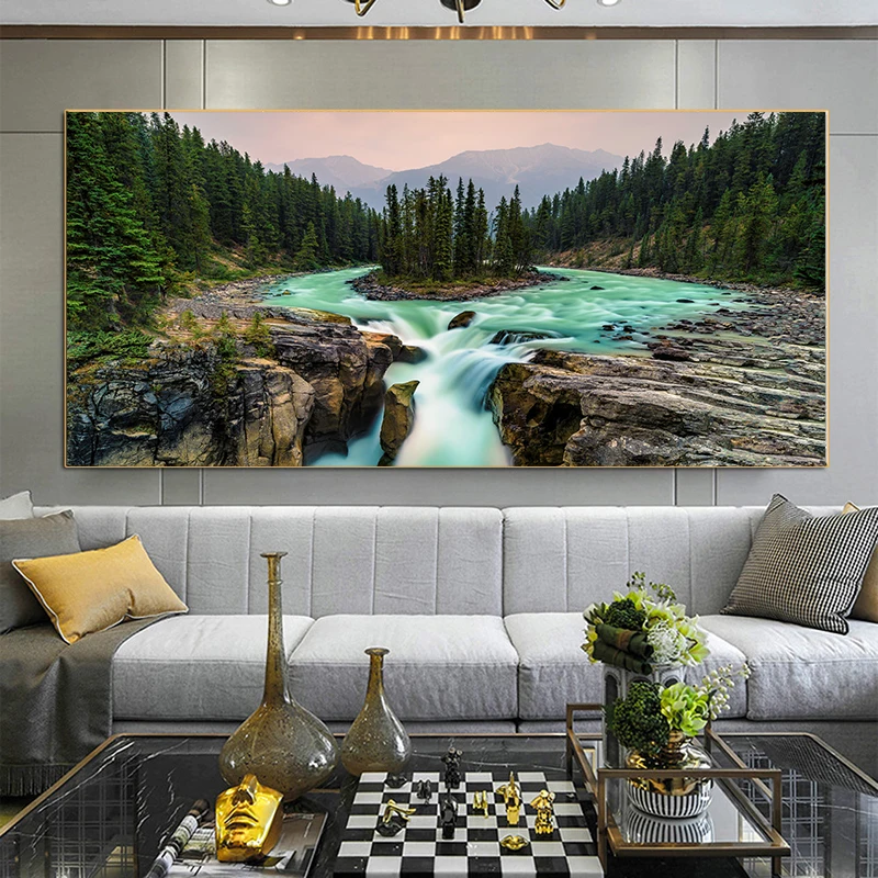 Nature Landscape Canvas Painting Wall Art Jasper National Pa