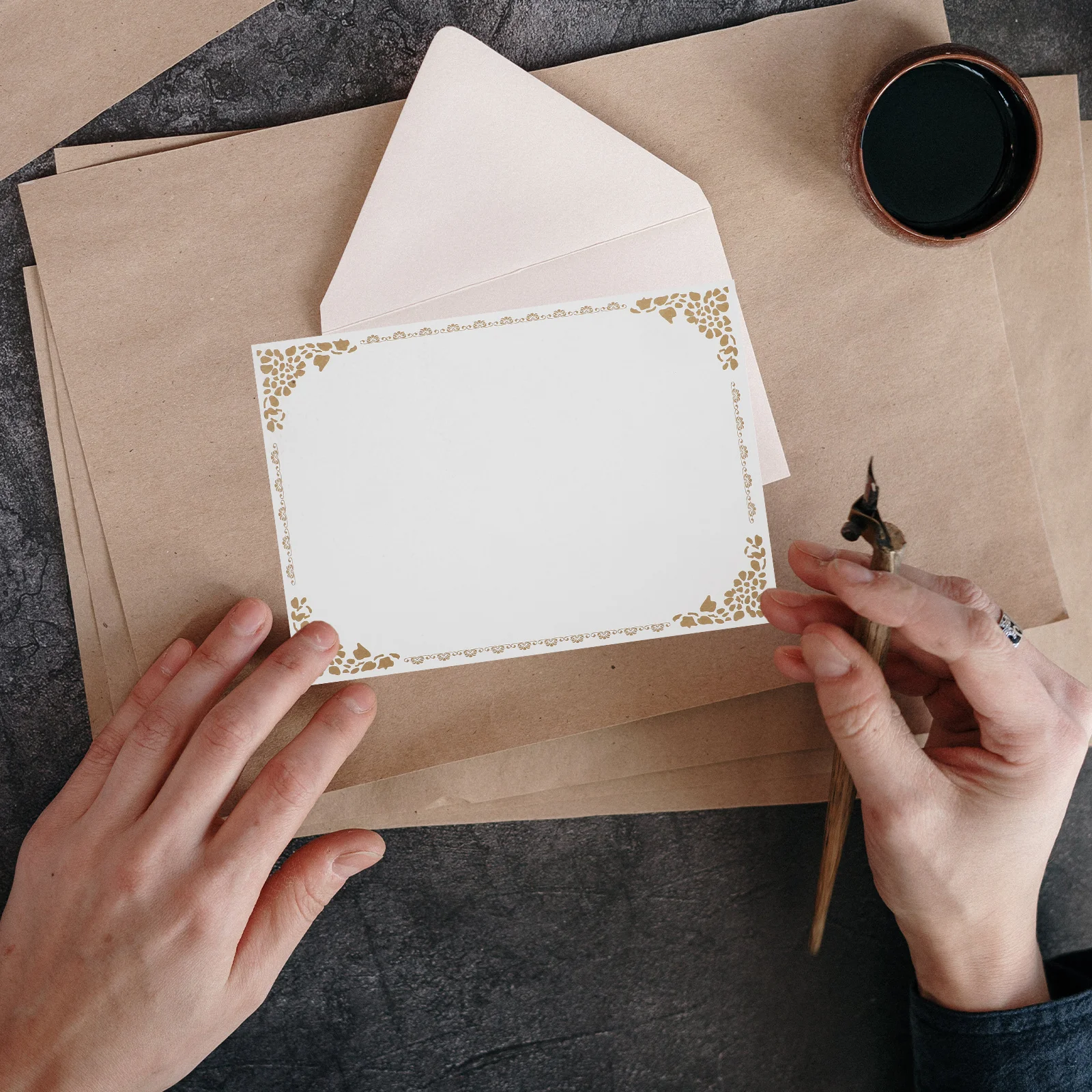 

10pcs Blank Certificate A4 Size Printable For Diploma Award School Honor Certificate Inner Paper Decorative Blank Certificates