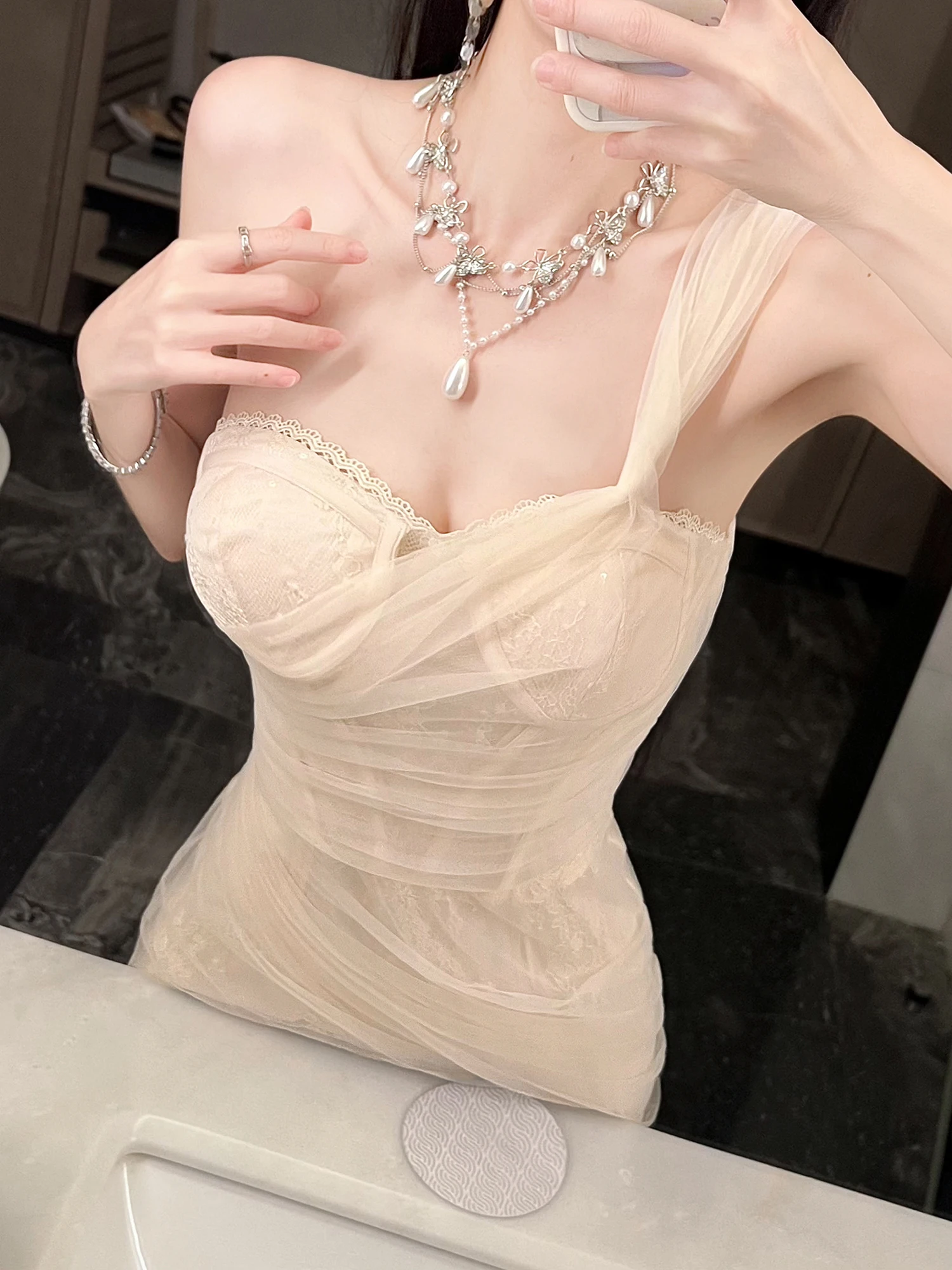 

Женская короткая юбка с кружевной вышивкой и завышенной талией, облегающая, с эффектом утяжки талии, весна-лето-осень