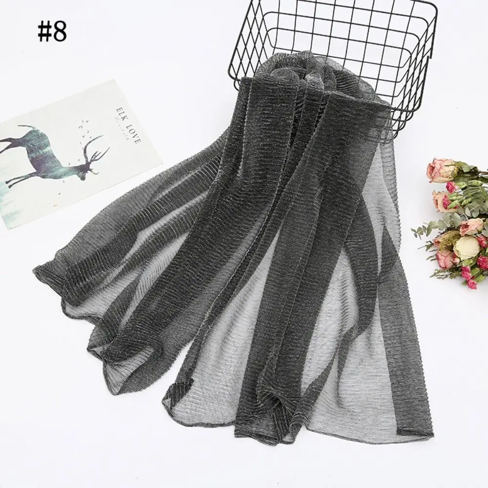 

Блестящий золотой шелковый платок на голову, мягкий женский мусульманский хиджаб, шали, платок, женский тонкий головной убор, женский шарф