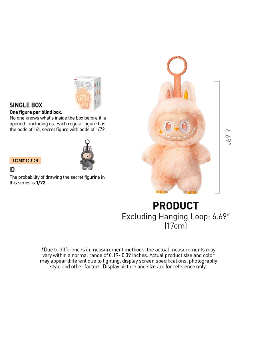 POP MART Labubu Blind Box 100% autêntico THE MONSTERS 3.0 Presente - Caixa misteriosa selada - Selada aleatória colecionável (apenas uma caixa) ﻿