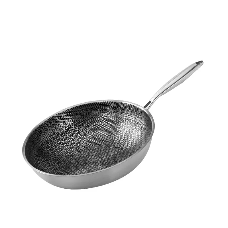 Imagem -05 - Frigideira de Frigideira Antiaderente Frigideiras Panelas de Chefs Wok Pan para Gás Indução Elétrica Fogões Cerâmicos 32cm Aço Inoxidável