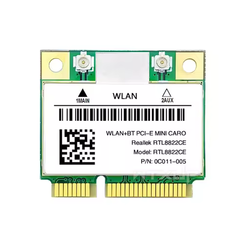 X07A RTL8822CE 1200Mbps 2.4G/5Ghz 802.11AC WiFi Card Network Mini PCIe Bluetooth 5.0 Support Laptop/PC Windows 10/11