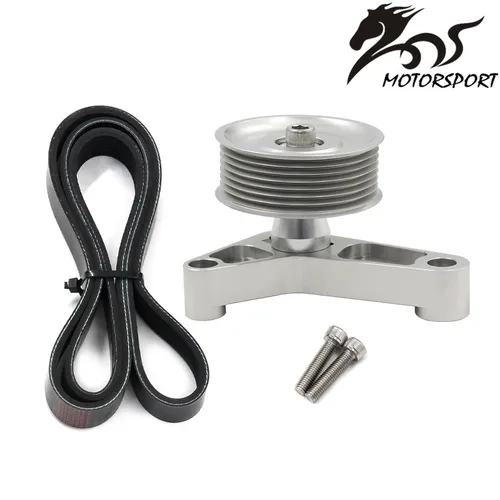 Imagen 1 del producto Kit de polea EP3 ajustable para Honda 8th 9th, Civic, todos los motores K20/K24 con tensor automático, mantiene A/C instalado