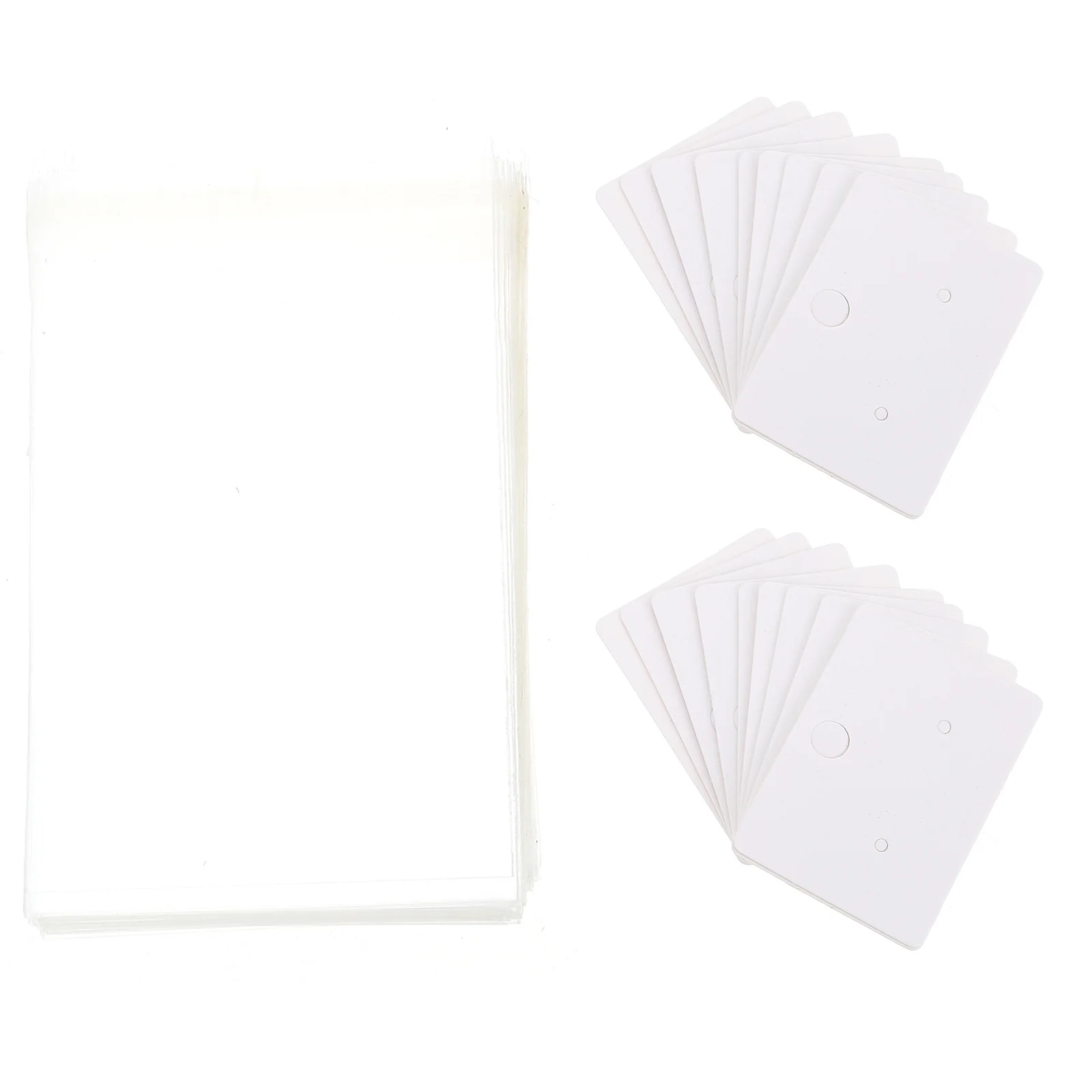 

100Pcs Paper Earring Display Tags Cardboard Holder for Ear Jewelry Storage and Decoration Scrapbook Sign Use Paper Earring Cards