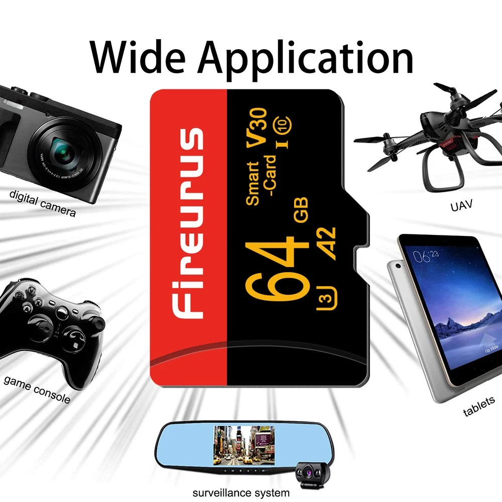 

Smart SD Card Class10 TF 2GB 4GB 8GB 16GB 32GB 64GB 128GB 256GB TF Card for Camera Surveillance Memory Card