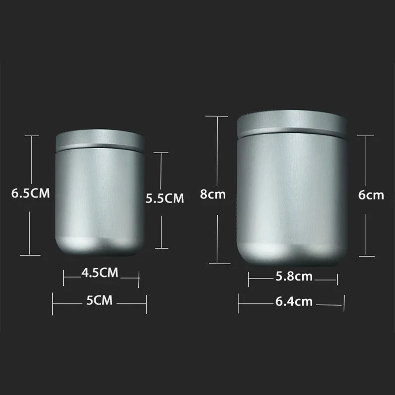 Aluminum Alloy Seal Bottle Portable Tea Storage Tank Large Capacity Medicine Box Outdoor Camping Tool Coffee Sugar Sealed Box