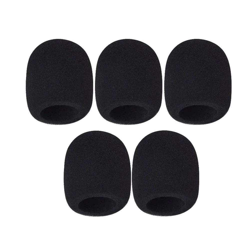 5pcs Microphone Foam Cover Handheld Stage Microphone Windscreen Sponge Cover Karaoke Protective Microphone