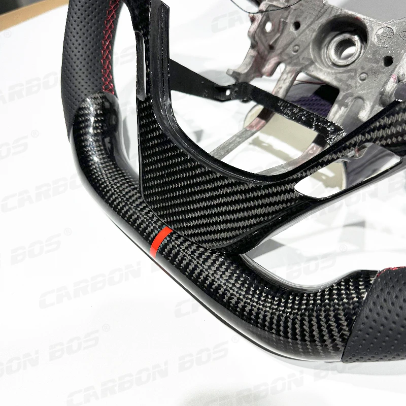 Suitable for Hyundai Genesis Carbon Fiber Steering Wheel Customized with LED
