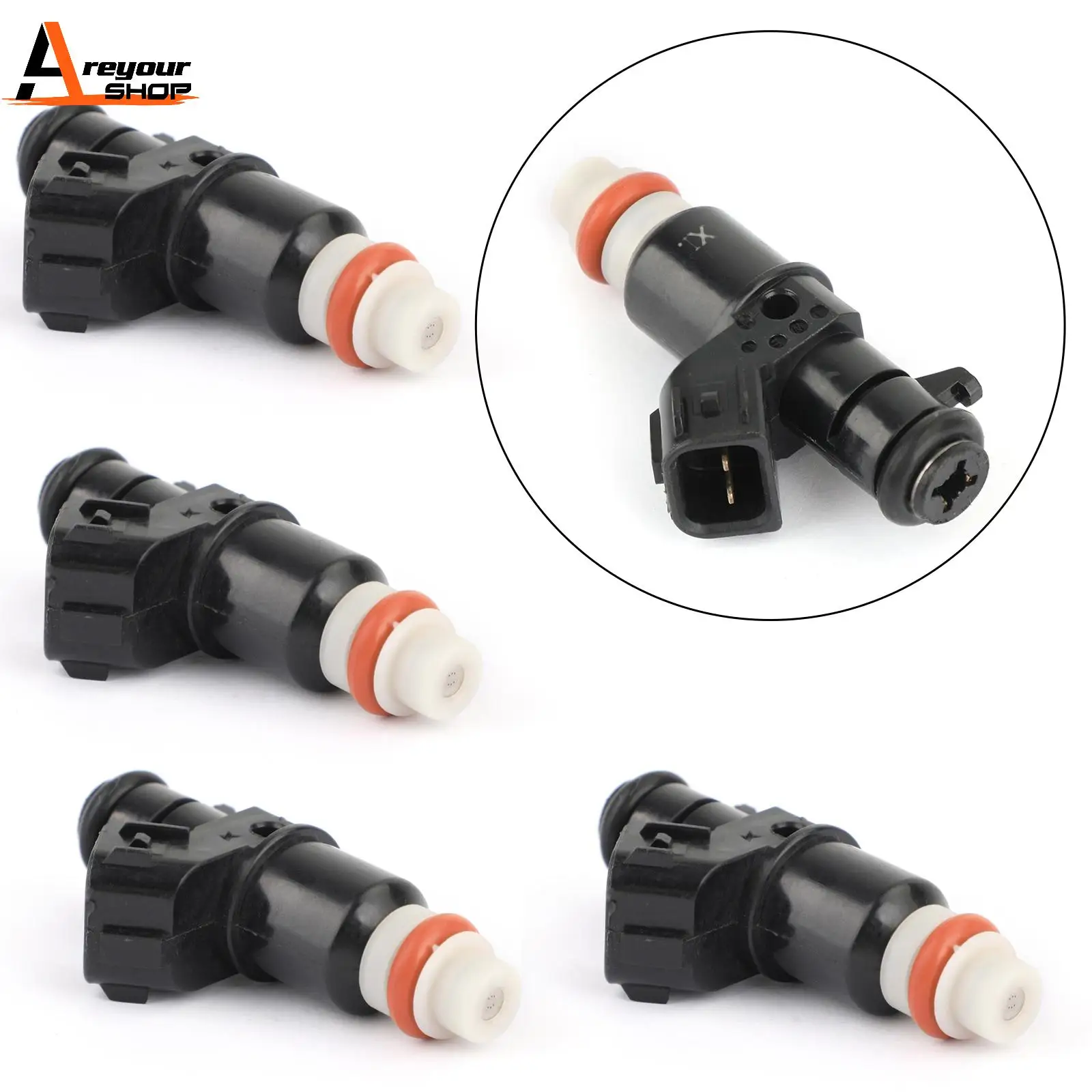 Areyourshop 16450RNAA01  4PCS Flow Matched Fuel Injectors fit For Honda Civic 2006-2011 1.8L FJ785 Car Accessories Parts