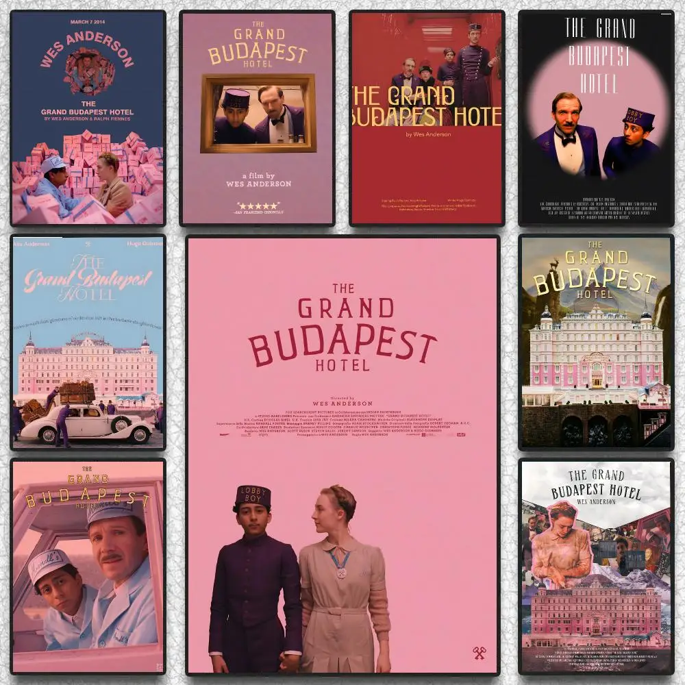 The Grand Budapest Hotel Poster Hot Self-adhesive Art Paper Sticker Coffee House Bar Room Wall Decor