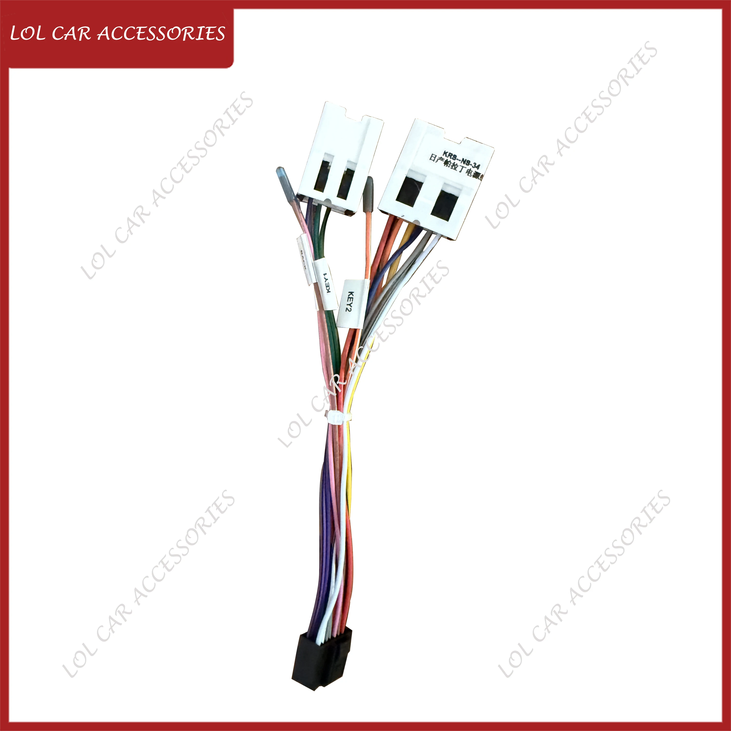 Android Power Cable 16Pin For NISSAN X-Trail T30 / Maxima / Murano Car Radio GPS MP5 DVD Stereo Player Dash Frame Wiring Harness