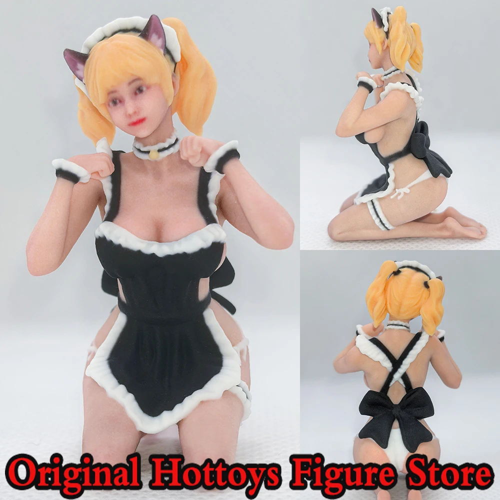 

In Stock 1/18 Scale Female Soldier Cat Maid Beauty Mini Realistic Sculpture Full Set About 5.2cm Action Figure Model Gifts