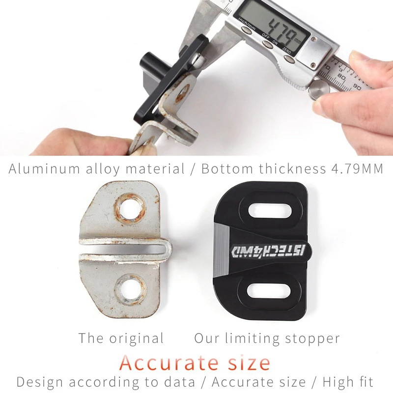 Protection de hayon pour modification de voiture, butée limiteuse, solution au bruit anormal, boucle de verrouillage de porte pour Toyota FJ Cruiser 06-21-A97E