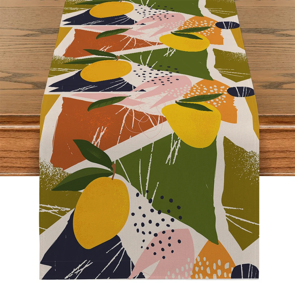 Graphic Abstraction Table Runner Dresser Decor for Kitchen Holiday Party Table Runners Home Dining Room Kitchen Table Decoration