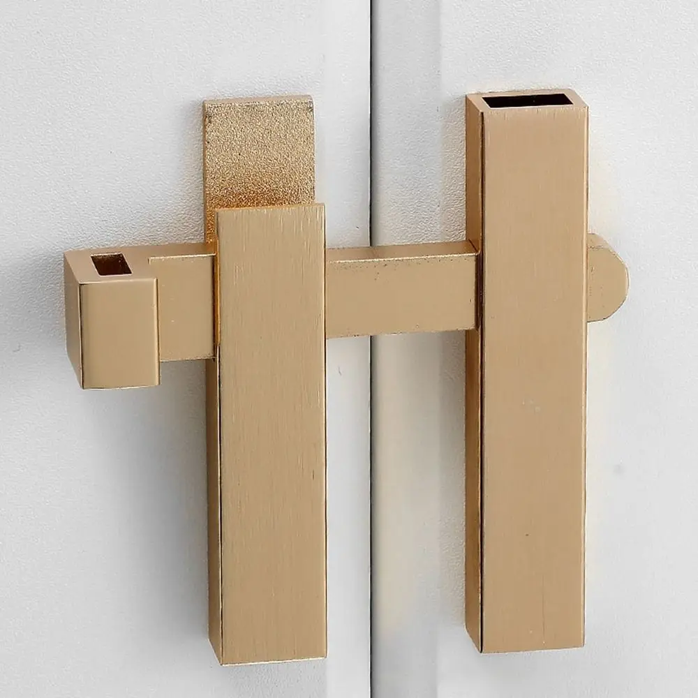 New Aluminum Alloy Door Latch 180 Degree No Punching/punching Required Door Bolt Anticorrosive Surface Mounted Door Lock Cabinet