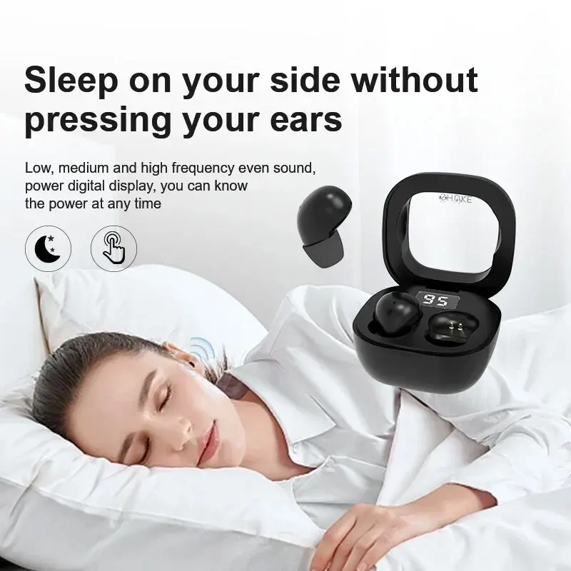 Xiaomi SK19 TWS Cuffie Bluetooth senza fili In-Ear Mini Auricolari invisibili per il sonno con microfono Cuffie per musica HIFI con cancellazione