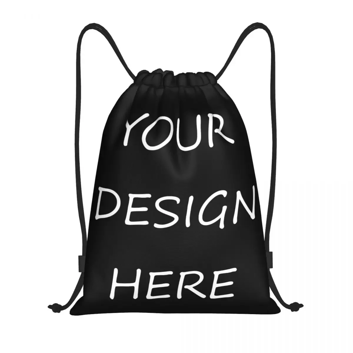 

Custom Custom Your Photo Logo Text Print Drawstring Bags Men Women Lightweight Your Design Here DIY Sports Gym Storage Backpack