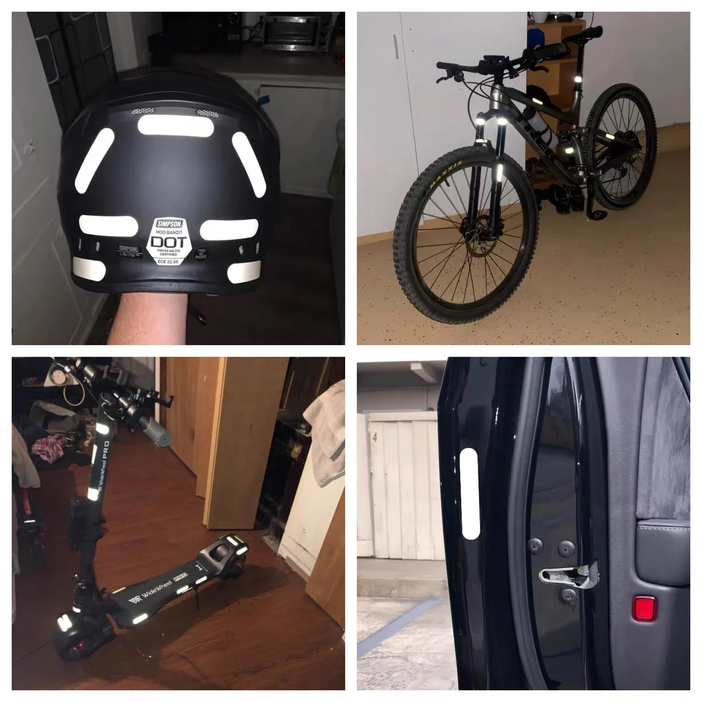 Universal Reflective Safety Sticker High Visibility Warning Decal For Car Truck Motorcycle Bicycle Helmet Night Driving