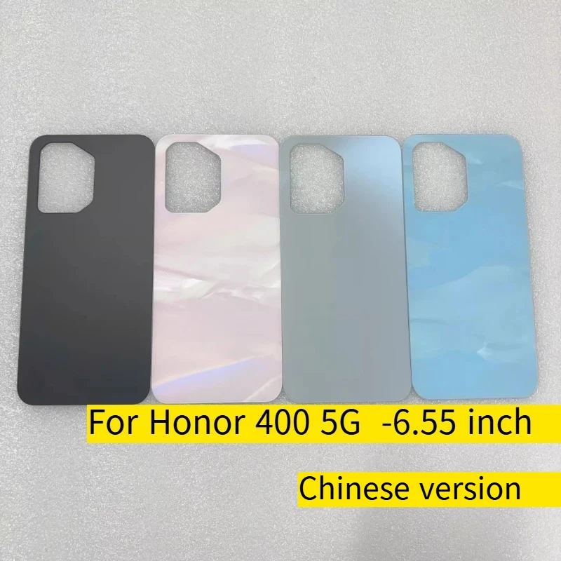 Image of Für Honor 400 5G Chinesische Version Rückseitiges Batteriefach-Glasgehäuse + Klebende Rückabdeckung Ersatz