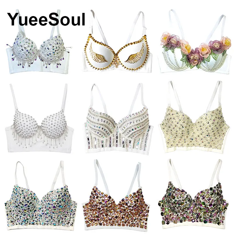 White Y2K Crop Tops Summer New High Street Wedding Party Club Sexy Women's Corset Sleeveless Casual Dance Woman Clothing