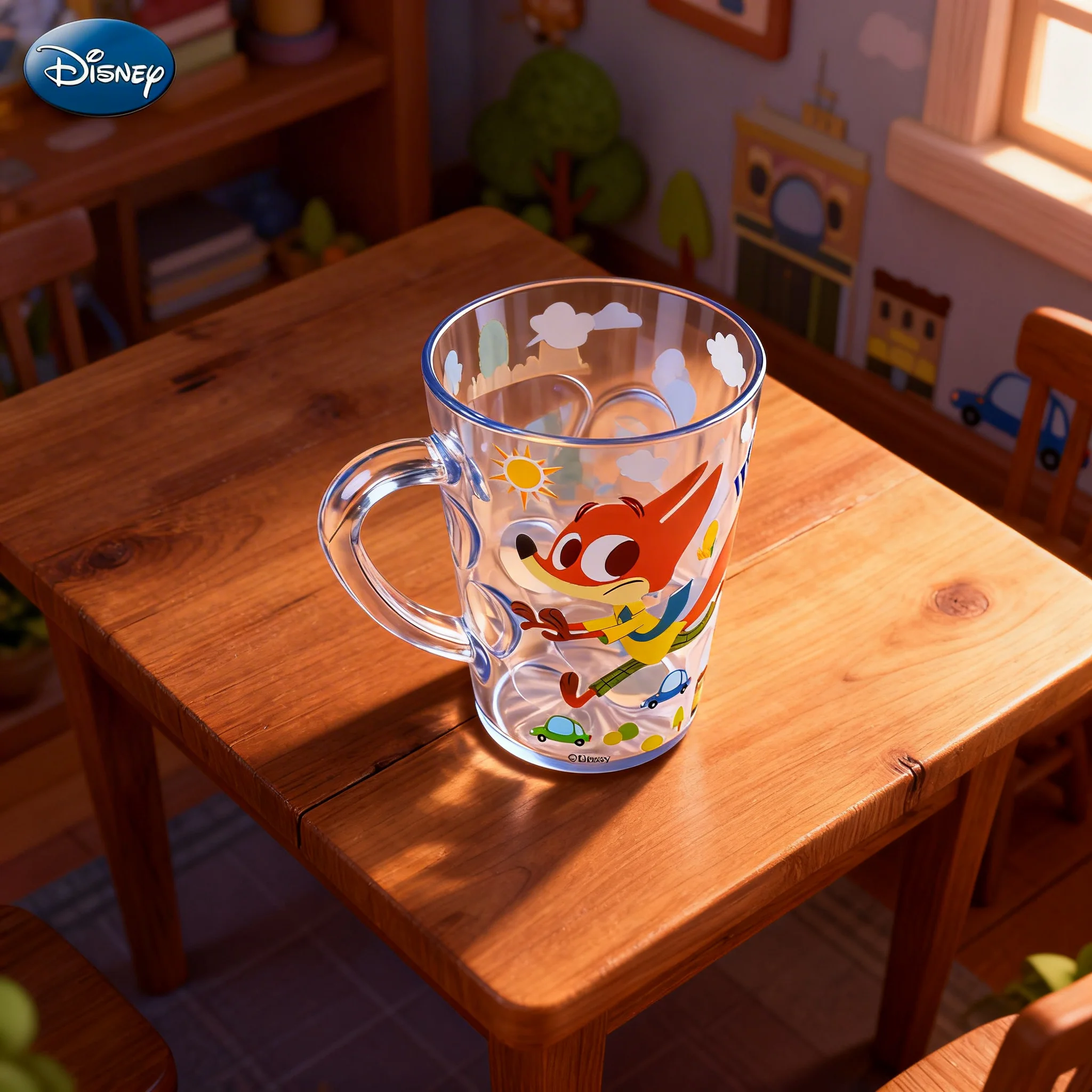 Disney Zootopia Judy Nick ABS Drinking Cup Water Cup Cartoon Character Table Cup Gift for Fans Home Office Birthday Christmas view 4
