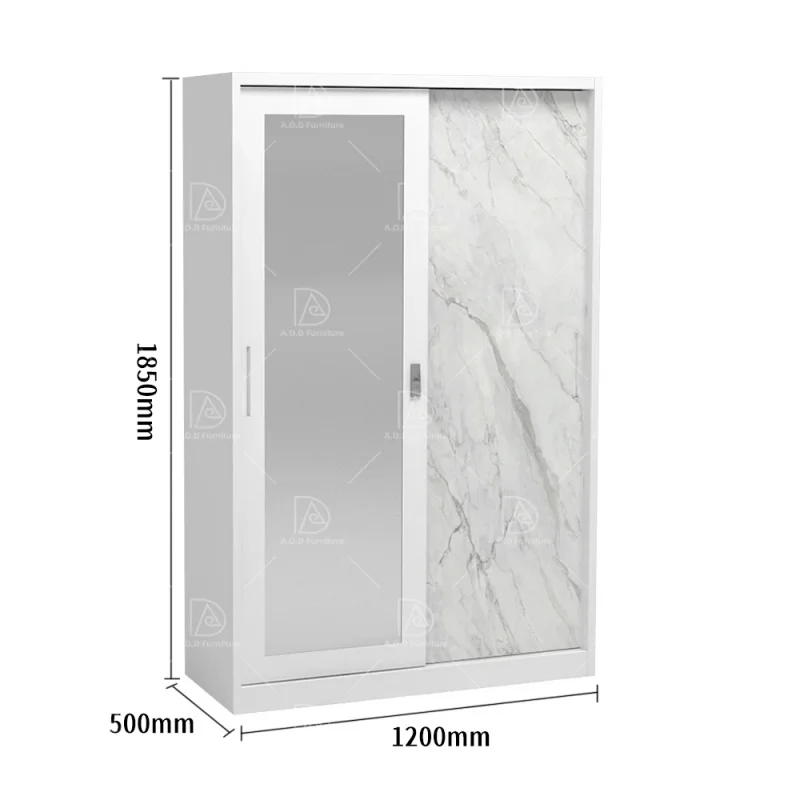 custom.Modern Adjustable Lockable Metal Printed Steel Wardrobe Closet Glass Home Hotel Bedroom Living Room Clothes Storage Furni