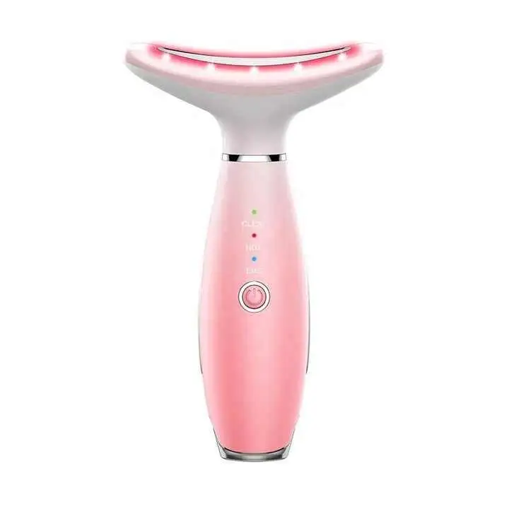 Electric Face Neck Lifting Massager Anti-wrinkle Reduce Puffiness Facial Device Heating Vibration EMS Neck Lift Device