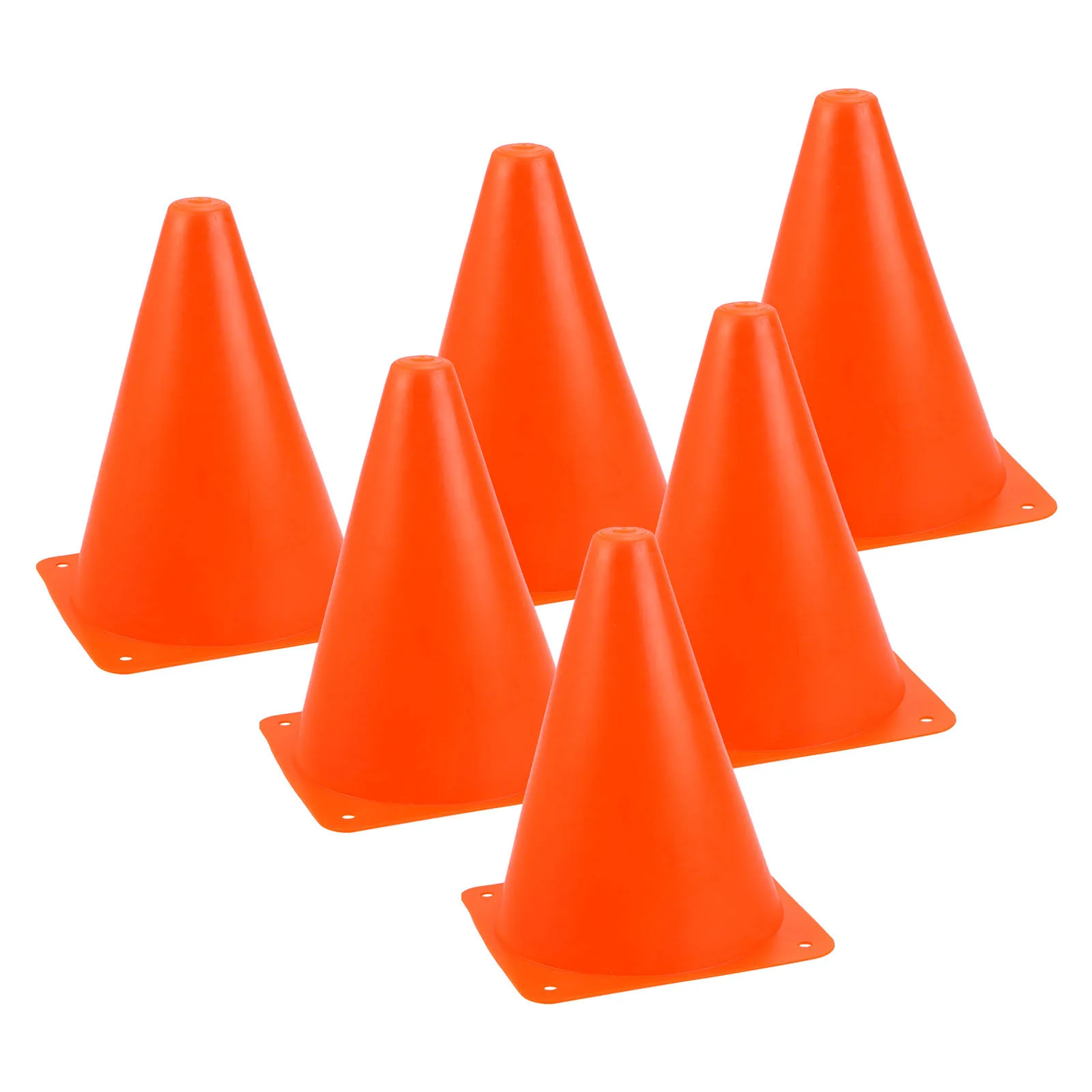 6 pcs 18Cm Training Cones Set Of 6 For Soccer Football Rugby Sports Obstacle Course Playground Motorcycle Dog Horse Training
