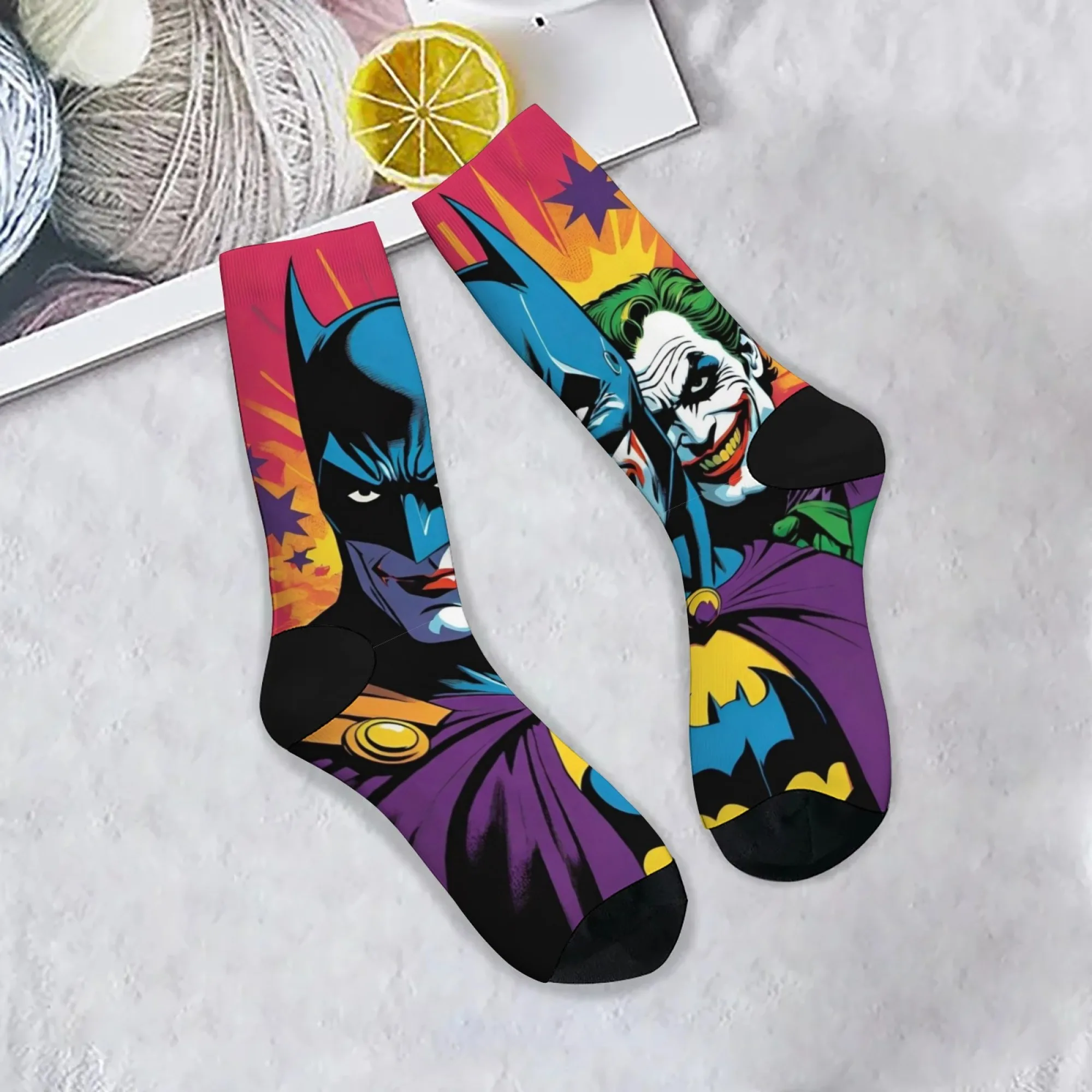 Engraçado abstrato arte criativa padrão masculino na moda meias quentes elásticas meias esportivas harajuku hip-hop festa louca meias felizes