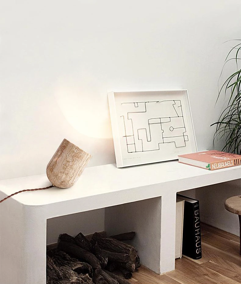 Novelty Creative Natural Stone Table Light E27 Bulb