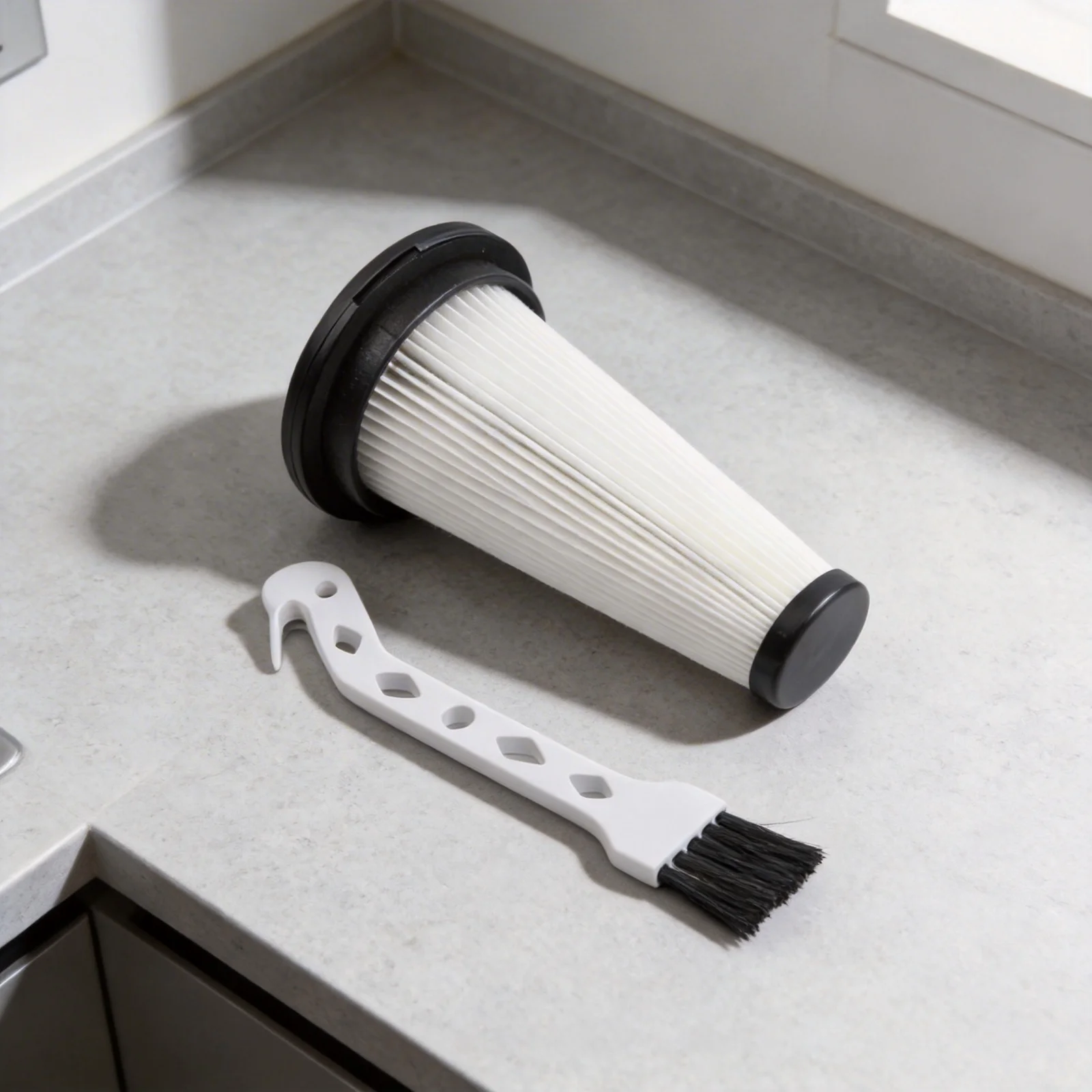 Size NO HEPA Vacuum Filter Replacement Filter For Vacuum Vacuum Filter Cordless Vacuum Filter Includes Cleaning Brush