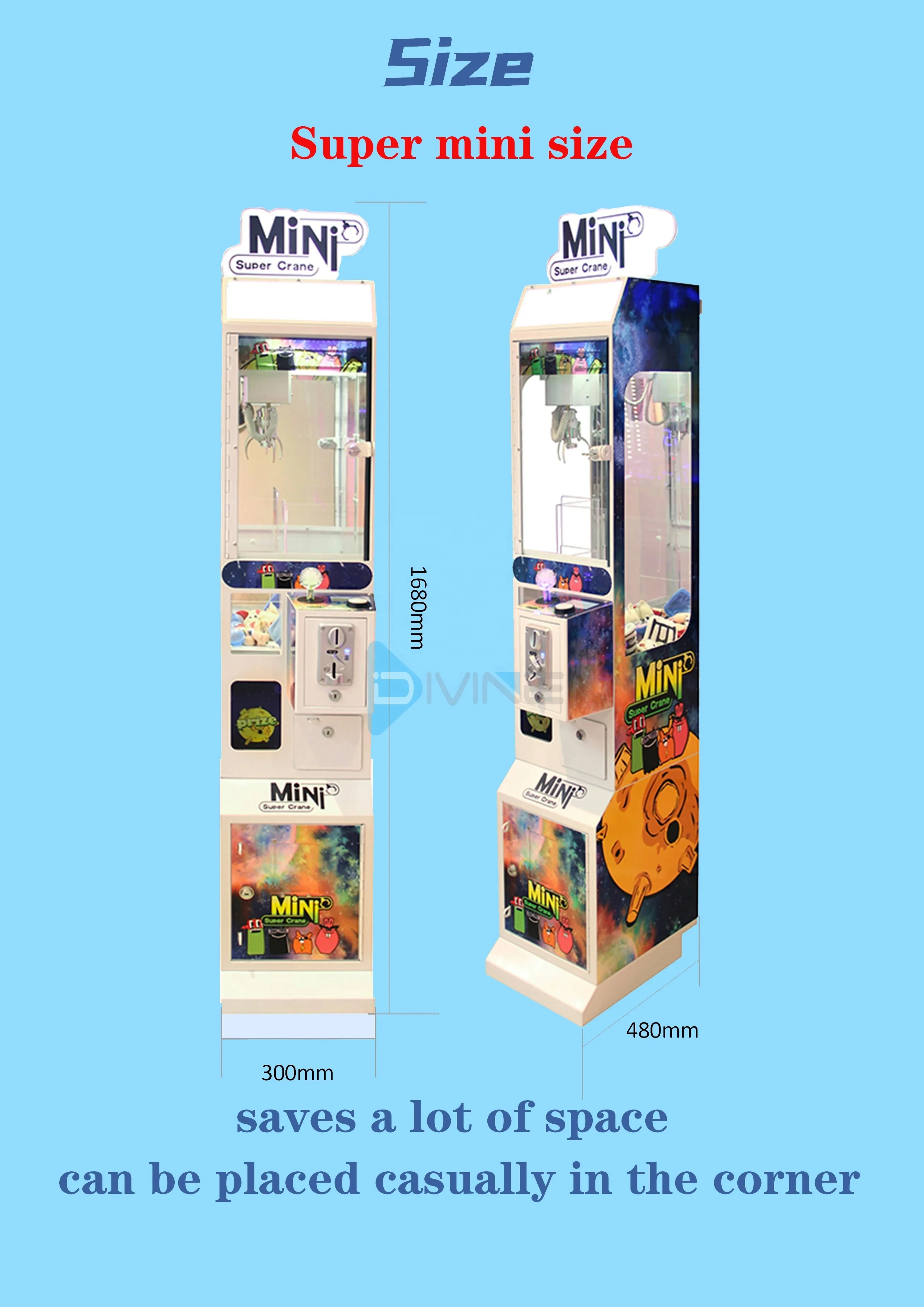 mini claw machine indoor coin operated games mini Mini toy crane claw machine plush claw machine with bill acceptor