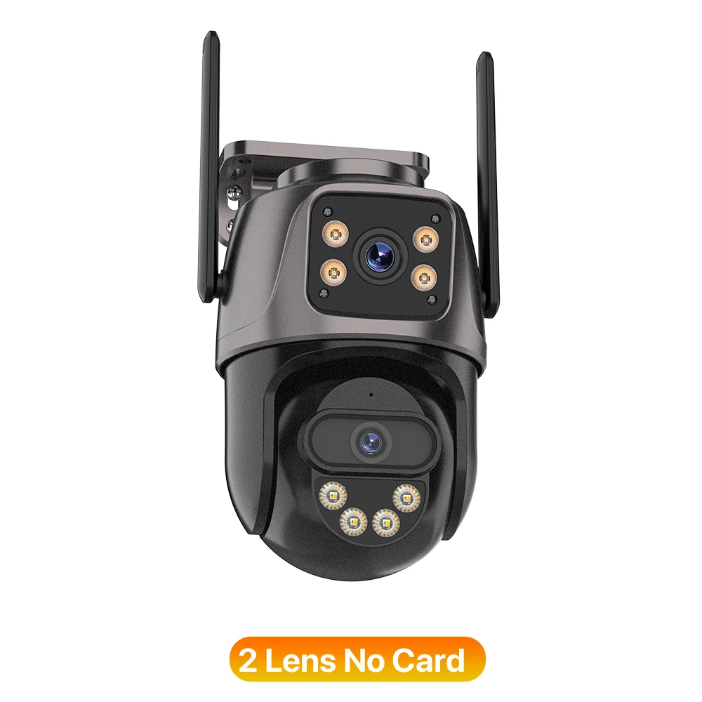 Drie Scherm WIFI IP Camera Outdoor 4K Dual Lens PTZ Camera Ai Menselijke detectie IP66 Waterdichte CCTV Video Beveiligingscamera iCsee