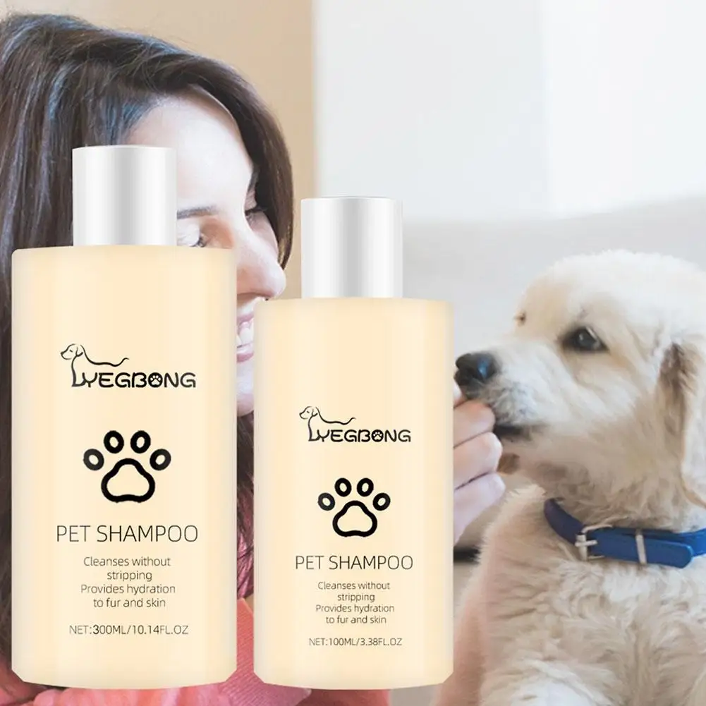 NEW 100/300ML Pet Shampoo Puppy Hair Softening Kitten Skin Body Cat Shower Gel Mite Hair Relief Anti Dry Wash Moisturizing S4K7