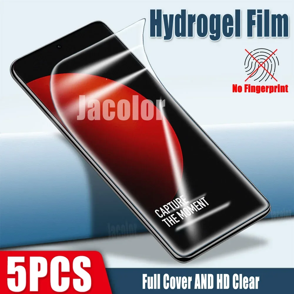 5pcs Hydrogel Film For Xiaomi 11T 12 12S Ultra  Pro 12X 11 Lite 5G NE Mix 4 Civi 1S 12 X S 11 T Water Gel Screen Protectors 600D