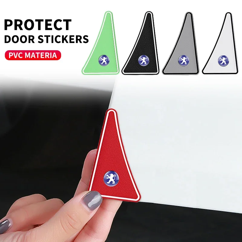 New Silicone Car Door Corner Anti-collision Cover Stickers For Peugeot 308 408 508 RCZ 208 3008 2008 206 207 307 Car Accessories