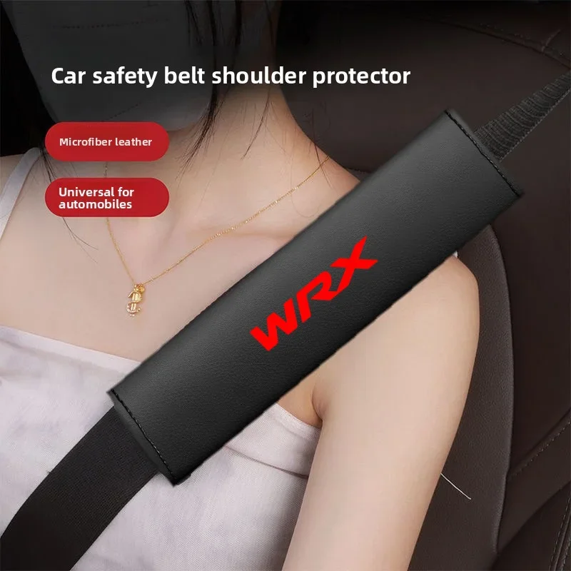 

1 шт., ремень безопасности из искусственной кожи, защита плеч, кожаный чехол для автомобильного ремня безопасности, аксессуары для внутреннего орнамента для Subaru Impreza WRX STI BRZ