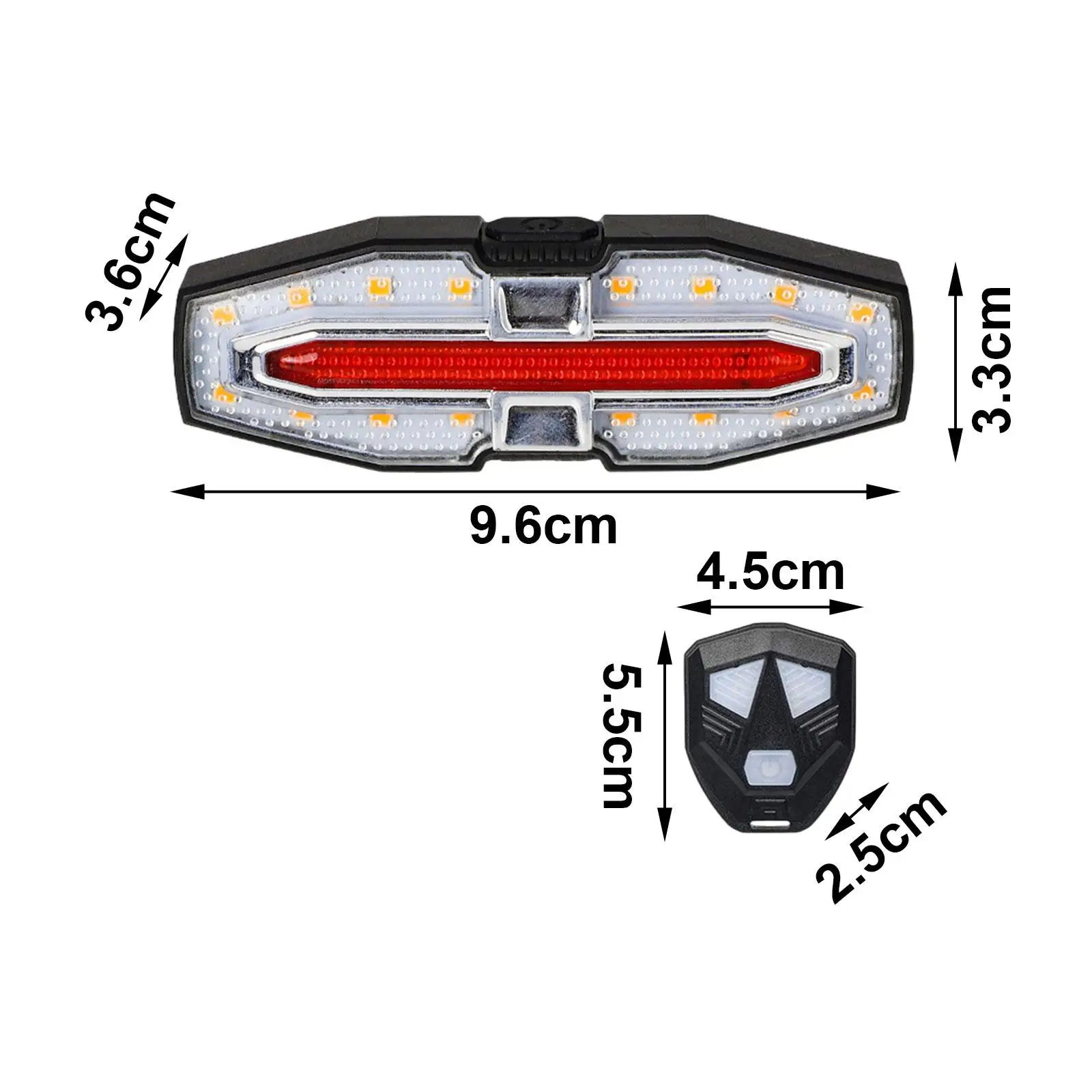 Conjunto de luz traseira de bicicleta para passeios noturnos, luz dianteira e traseira, acessório impermeável para crianças, passeios de montanha, adultos