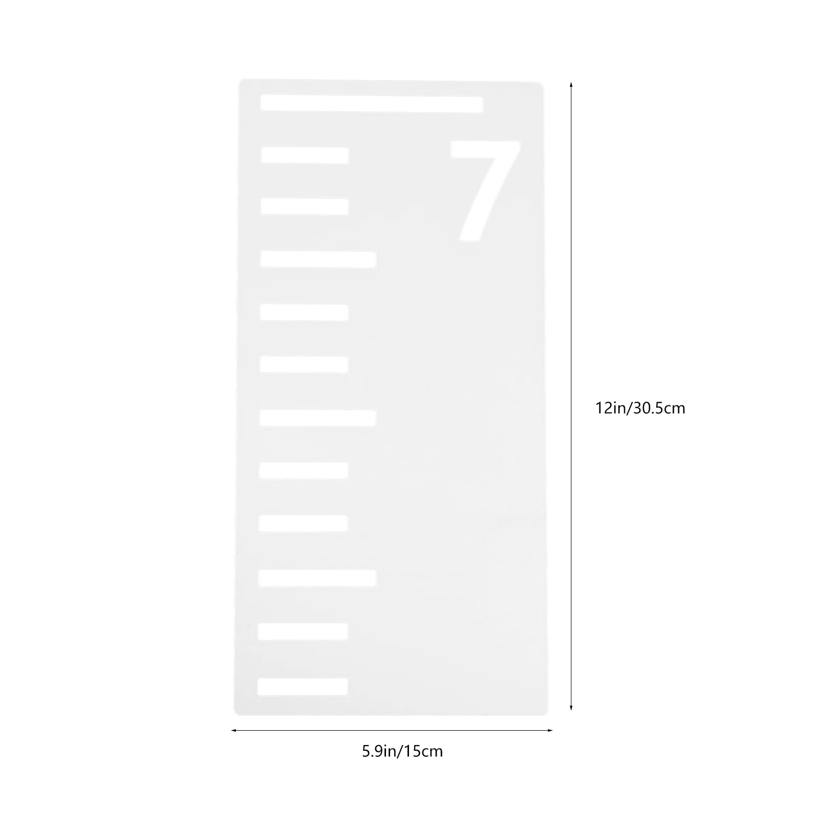 7 Buah Template Penggaris Tinggi Badan Anak 7 Kaki, Stencil Grafik Pertumbuhan, Dekorasi Dinding DIY, Penggaris Ukur, Stencil Lukisan yang Dapat Digunakan Kembali