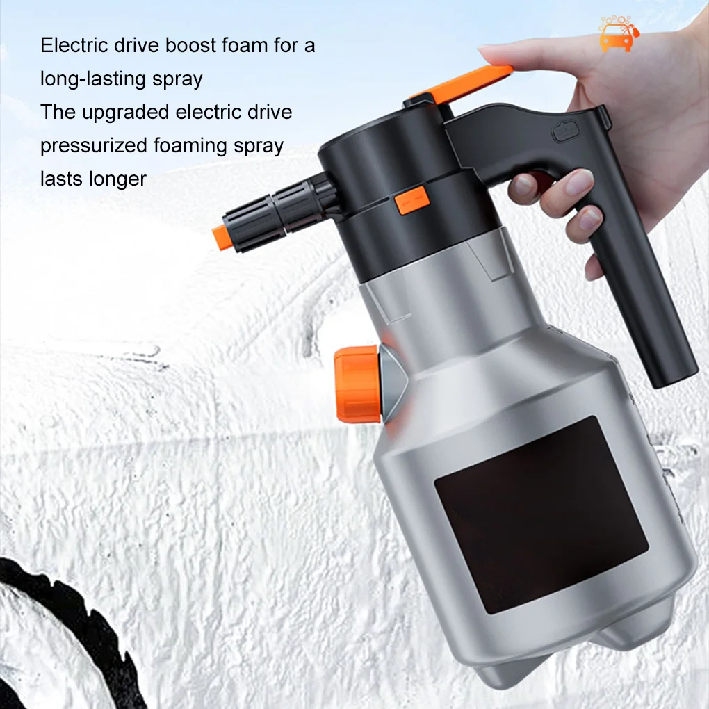 

Rechargeable Car Wash Sprayer Handheld Electric Foam Sprayer 2L Snow Foam Cannon Motorized for Car Wash Gun