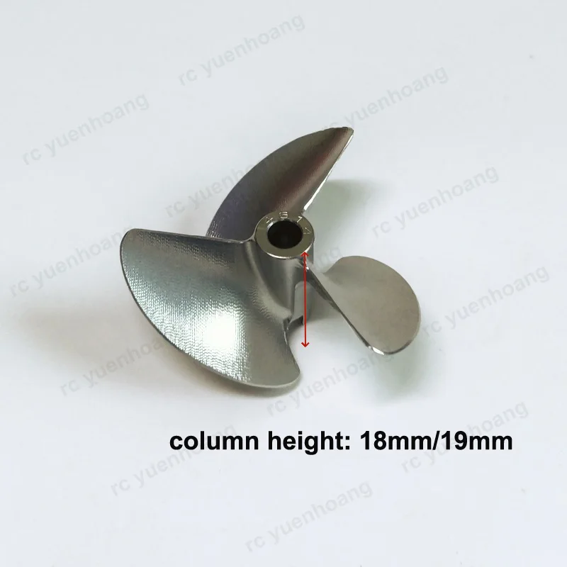 1PCS RC Model Boat CNC 3-Blade Paddle Dia 46mm 48mm Inner Hole 4.76mm Semi Immersion Propeller 46x4.76mm 48x4.76mm Metal Props