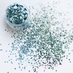 PrettyG 1 Box Mini 1mm Star Sequins Ultra-thin Metallic Colorful Glitter For Gel Nail Art Decoration Handwork DIY Accessories