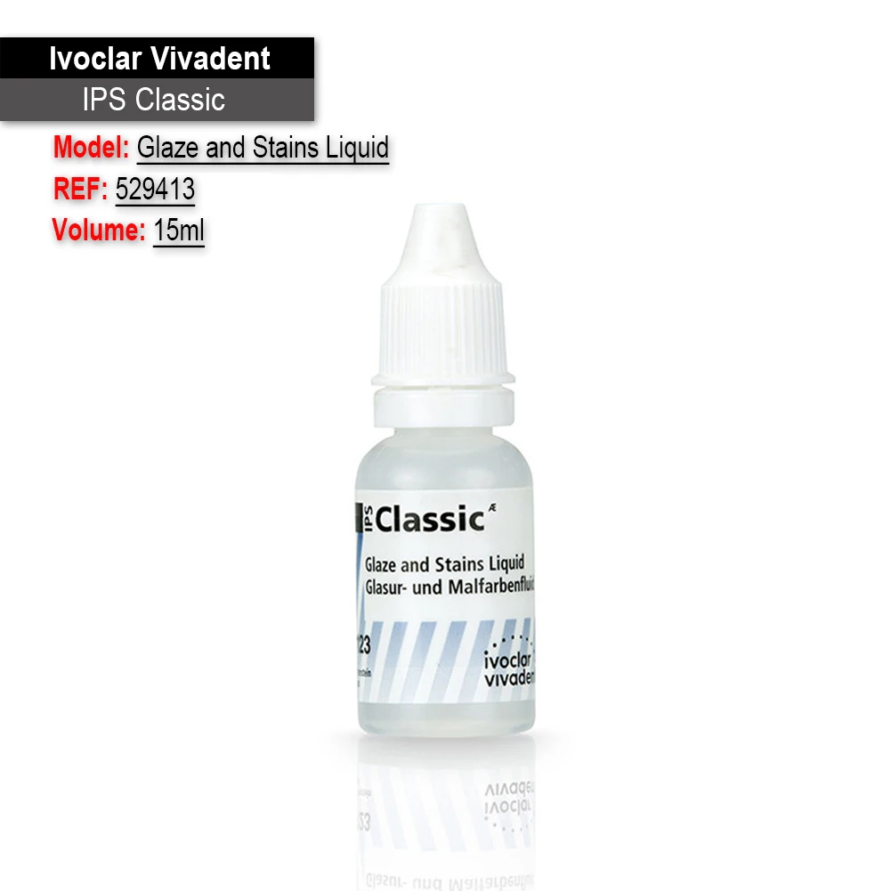Ivoclar Vivadent Dental Lab Glaze & Stain Liquid And Paste Porcelain Restoration Aesthetic For PFM Crown Bridge Veneer 15ml/3g