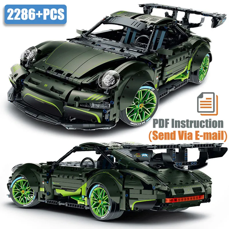 

Technical Expert 2286PCS City Famous Sport Car Model Building Blocks MOC RSR Racer Car Bricks Toys Gifts For Children Adult Boy